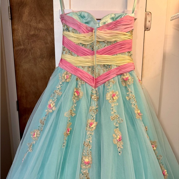 Terani Strapless Cinderella Prom Dress - Picture 8 of 9